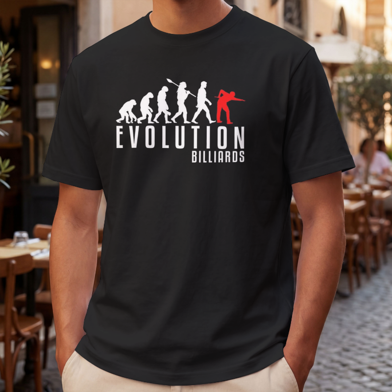 Evolution  Billiard Graphic T-Shirt